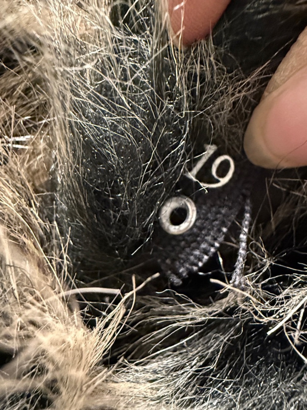 Vintage SPIRITHOODS 2019 Grey Wolf Med Classic Vegan Fur Peacoat Double Breasted - Picture 6 of 17